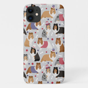 Patriotic Sheltie Shetland Sheepdog Case-Mate iPhone Hülle
