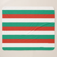 Patriotic Sherpa Blanket mit bulgarischer Flagge