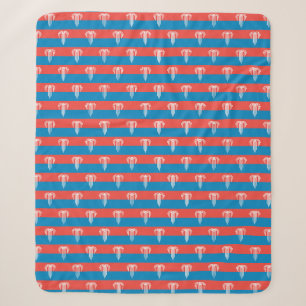 Patriotic Sherpa Blanket mit Fahne von Kansas City Sherpadecke