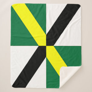 Patriotic Sherpa Blanket mit Fahne von Monterey Sherpadecke