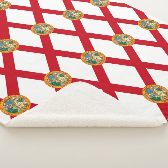 Patriotic Sherpa Blanket mit Florida-Flagge Sherpadecke (3/4)