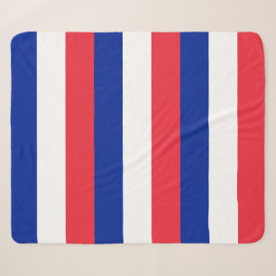 Patriotic Sherpa Blanket mit Frankreich-Flagge Sherpadecke
