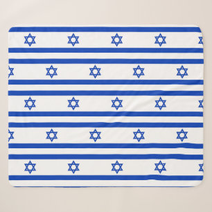 Patriotic Sherpa Blanket mit israelischer Flagge Sherpadecke