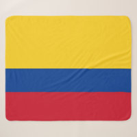 Patriotic Sherpa Blanket mit kolumbianischer Flagg