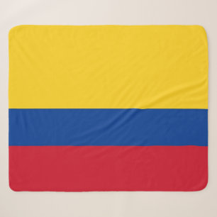 Patriotic Sherpa Blanket mit kolumbianischer Flagg Sherpadecke