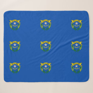 Patriotic Sherpa Blanket mit Nevada-Flagge Sherpadecke