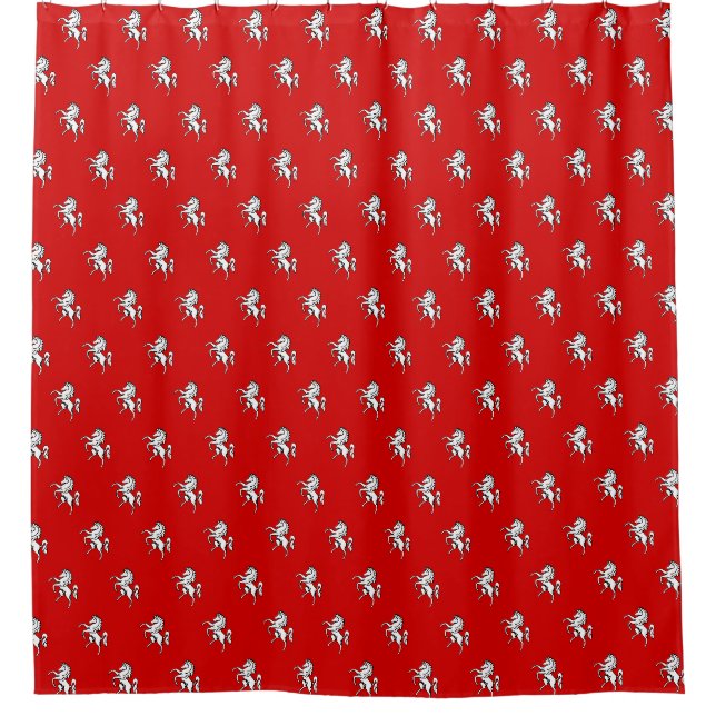 Patriotic Shower Curtain with Flag of Kent County Duschvorhang (Vorderseite)