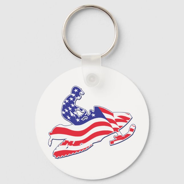 Patriotic-Sledder Schlüsselanhänger (Vorderseite)