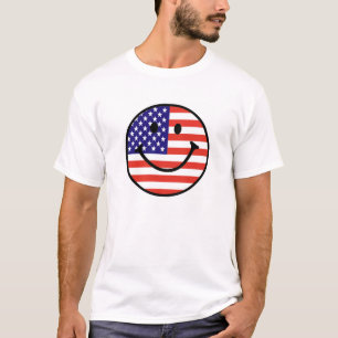 Patriotic Smile Face T-Shirt