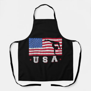 Patriotic Sports Gift American USA Flag Girls Gymn Schürze