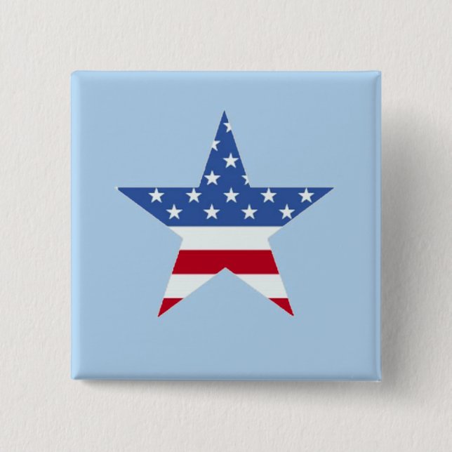 Patriotic Star Button (Vorderseite)