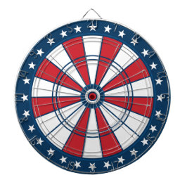 Patriotic Star Dartboard Game Room Wall Decor Dartscheibe