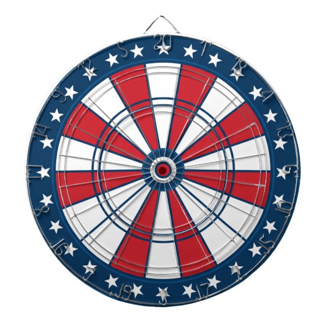 Patriotic Star Dartboard Game Room Wall Decor Dartscheibe (vorne)