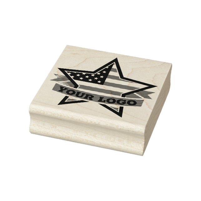 Patriotic Star Gummistempel (Stempel)