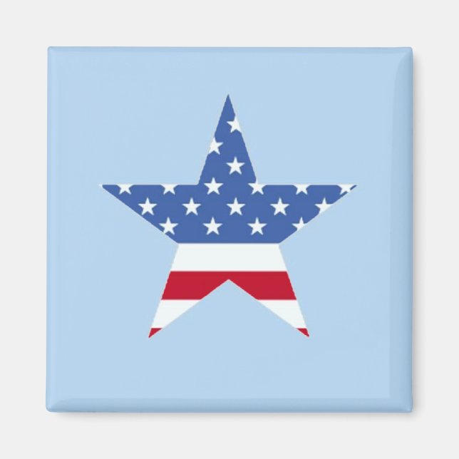 Patriotic Star Magnet (Vorne)