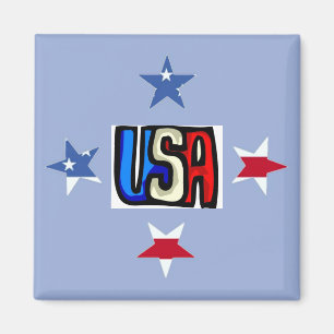 Patriotic Stars Magnet