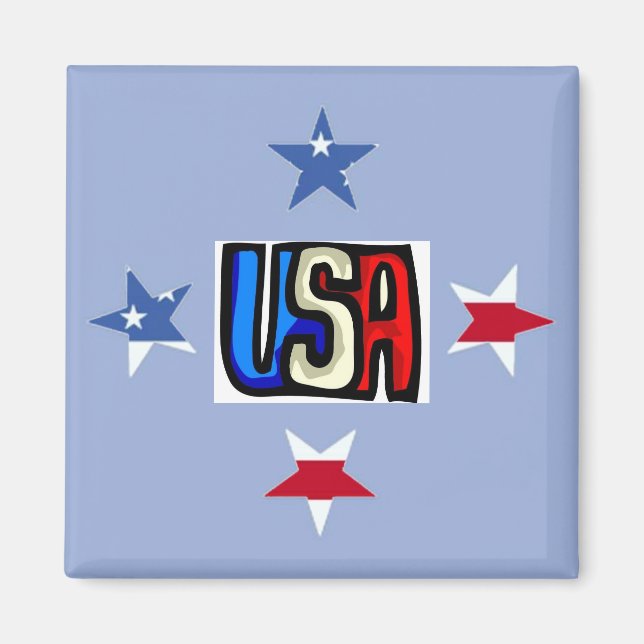 Patriotic Stars Magnet (Vorne)