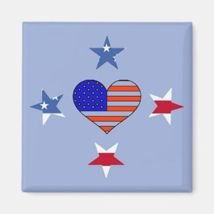 Patriotic Stars Magnet