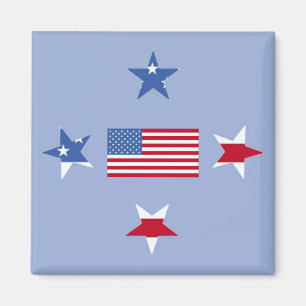 Patriotic Stars Magnet