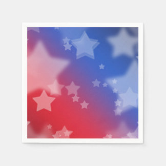 Patriotic Stars Paper Napkins Serviette