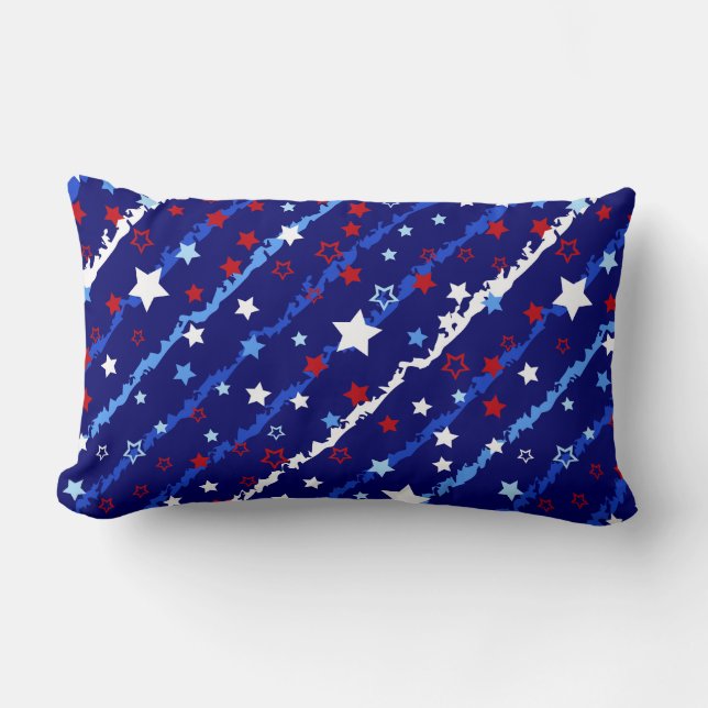 Patriotic Stars Pillow Lendenkissen (Vorderseite)