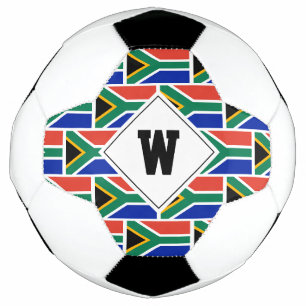 Patriotic SÜDAFRICA FLAG Monogram Soccer Ball