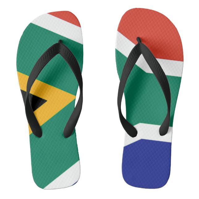 Patriotic Südafrika flagge Bokke Flip Flops (Fußbett)