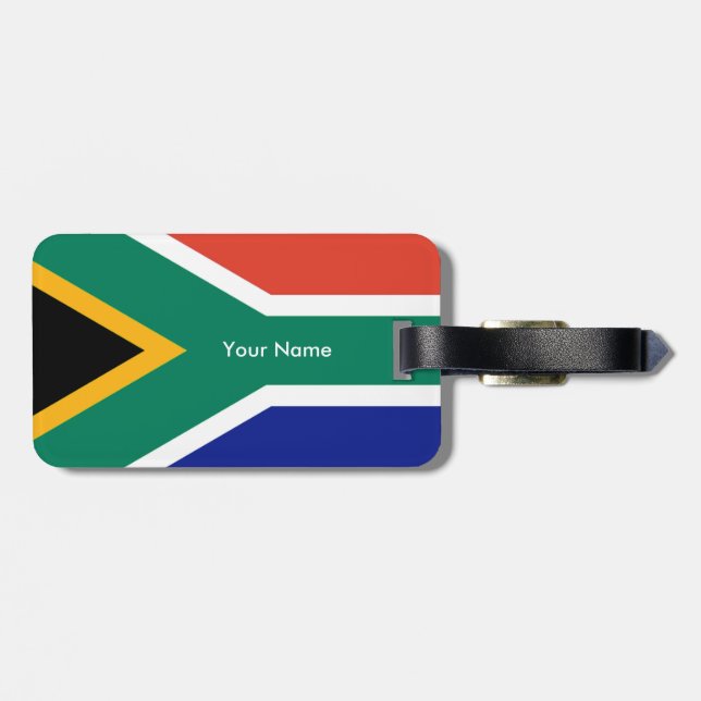 Patriotic Südafrika flagge Bokke Gepäckanhänger (Rückseite horizontal)