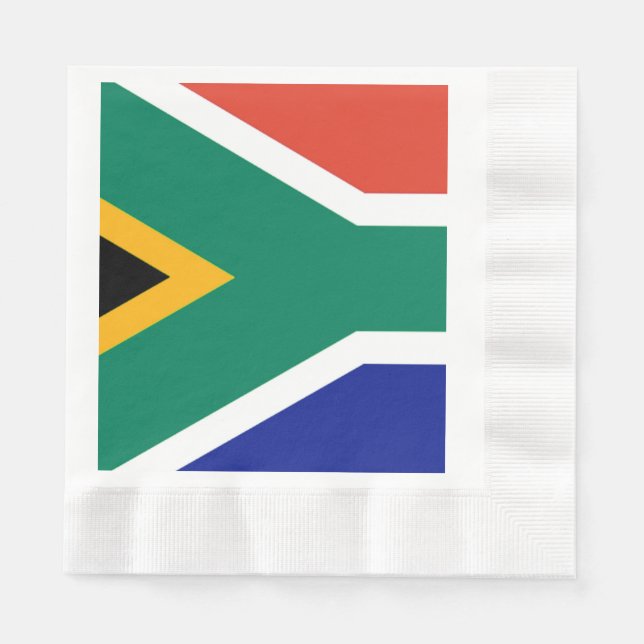 Patriotic Südafrika flagge Bokke Serviette (Vorderseite)