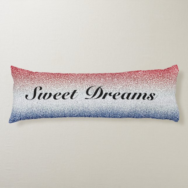 Patriotic Sweet Dreams Sparkle Kissen (Vorderseite)