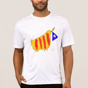 Patriotic Symbol, Catalonia, freedom dove. T-Shirt