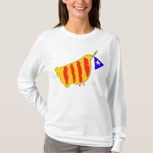 Patriotic Symbol, Catalonia, freedom dove. T-Shirt