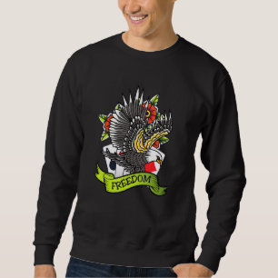 Patriotic Tattoos Tattooed Eagle American Patriot Sweatshirt