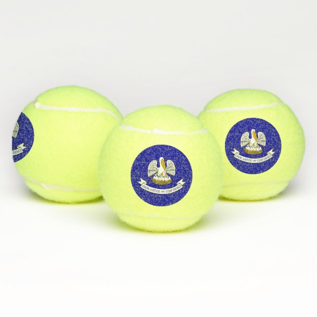 Patriotic Tennis Ball mit Flag Louisiana, USA (Multi)