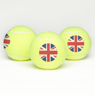 Patriotic Tennis Ball mit Flagge des Vereinigten K