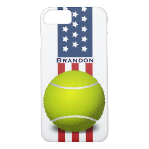 Patriotic Tennis Design iPhone 7 Coque