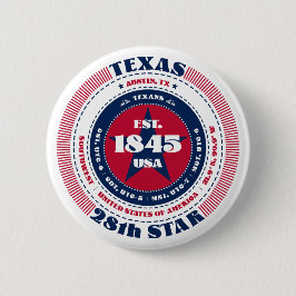 Patriotic Texas Circle mit Staat Details Button