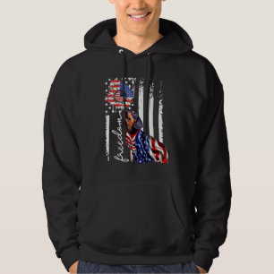 Patriotic the July Weiner Dackel Hunde Freiheit Hoodie
