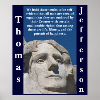 Patriotic Thomas Jefferson Poster