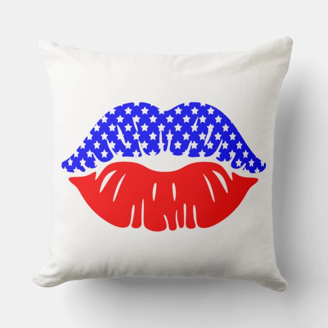 Patriotic Throw Kissen (Vorderseite)