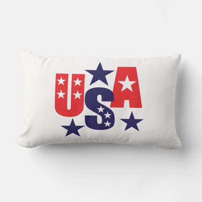 Patriotic Throw Kissen (Vorderseite)