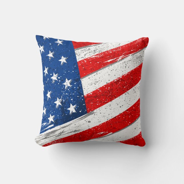 Patriotic Throw Kissen (Vorderseite)