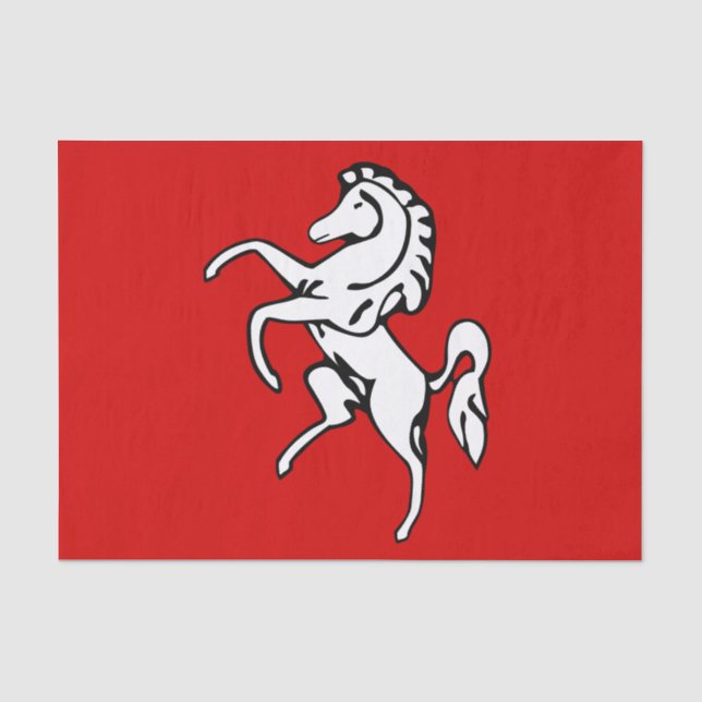 Patriotic tissue paper with flag of Kent, England Seidenpapier (Vorderseite)