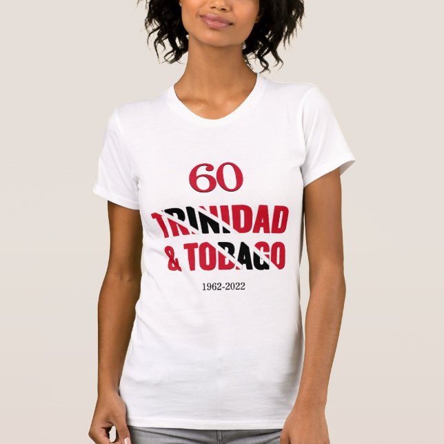 Patriotic TRINIDAD 60 Jahre Unabhängigkeit T-Shirt (Vorderseite)