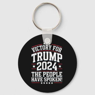 Patriotic Trump 2024 Siegesdesign für Unterstützer Schlüsselanhänger