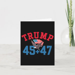 Patriotic Trump 45 und 47 Sieger gewinnt Patri Karte