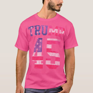 Patriotic Trump 45 USA T-Shirt