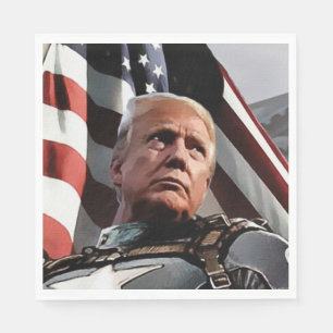 Patriotic Trump Serviette