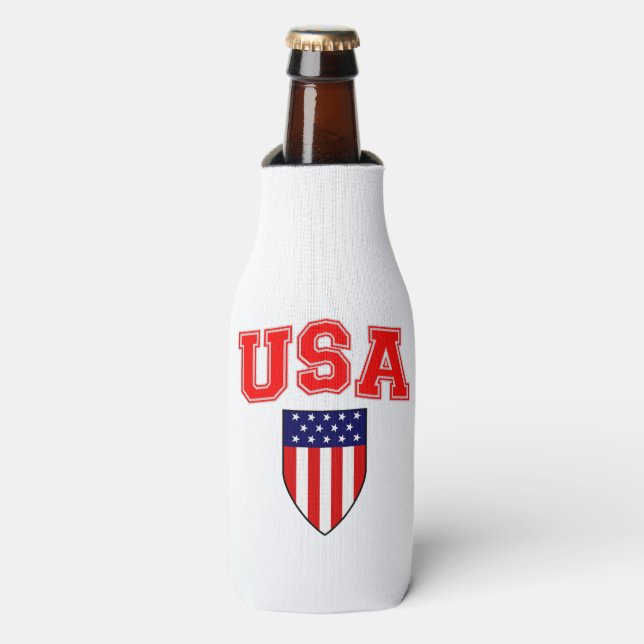 Patriotic U.S. Flaschenkühler (Flaschenvorderseite)