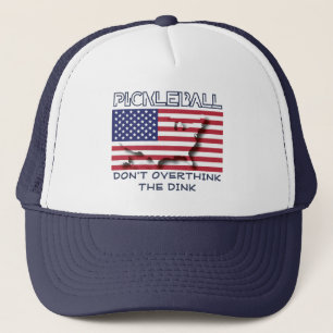 Patriotic ÜBERDENKT NICHT DEN DINK-Pickleball Truckerkappe